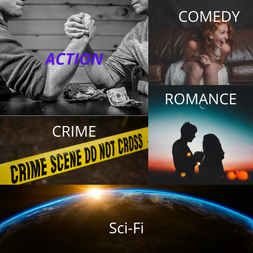 action, romance, crime, romance, sci-fi