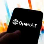 Open AI logo on a mobile screen