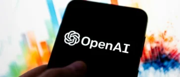 Open AI logo on a mobile screen