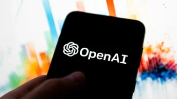 Open AI logo on a mobile screen