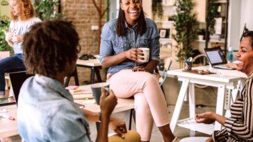 people sitting comfortably